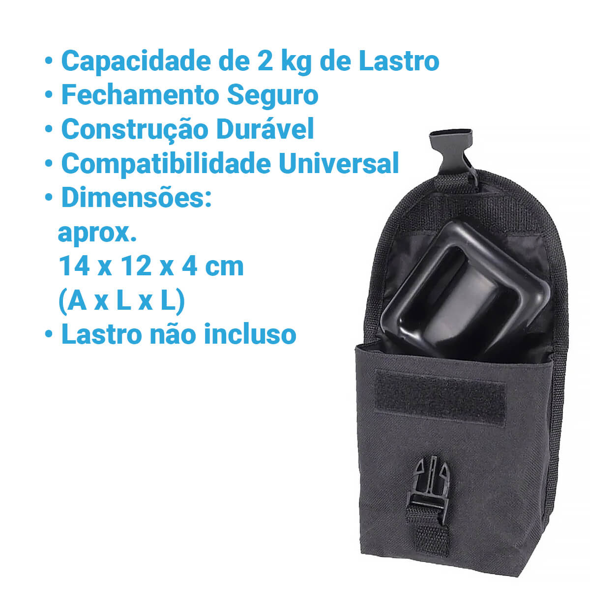 BOLSO COLETE, para Lastro (unit) 2kg c/ engate rápido - Miniatura 4