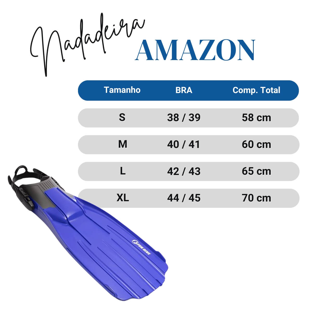 AMAZON, Nadadeira Pé Aberto - Miniatura 3