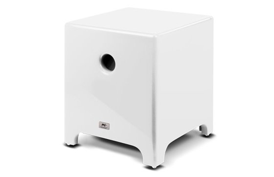Compact CUBE 8" Subwoofer ativo 8" com 100W RMS contínuos/200W RMS máximo nas cor BRANCO