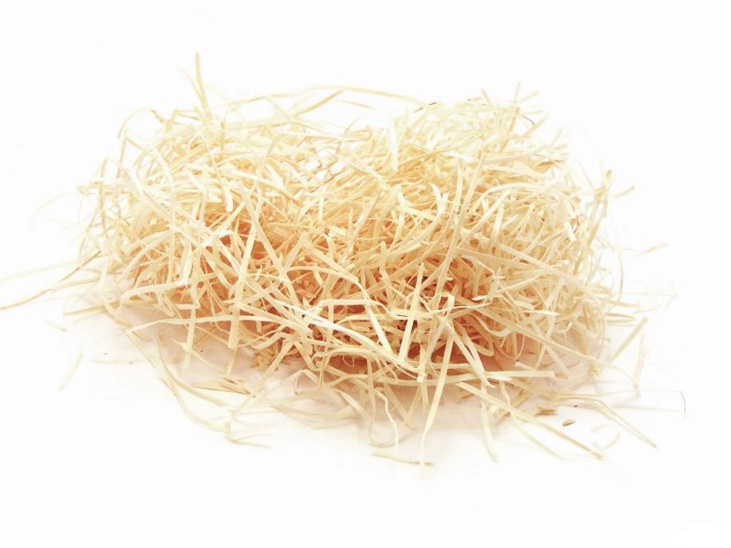 Palha de Madeira Natural Cestas Café e Decoração 100 gramas/ 2lts