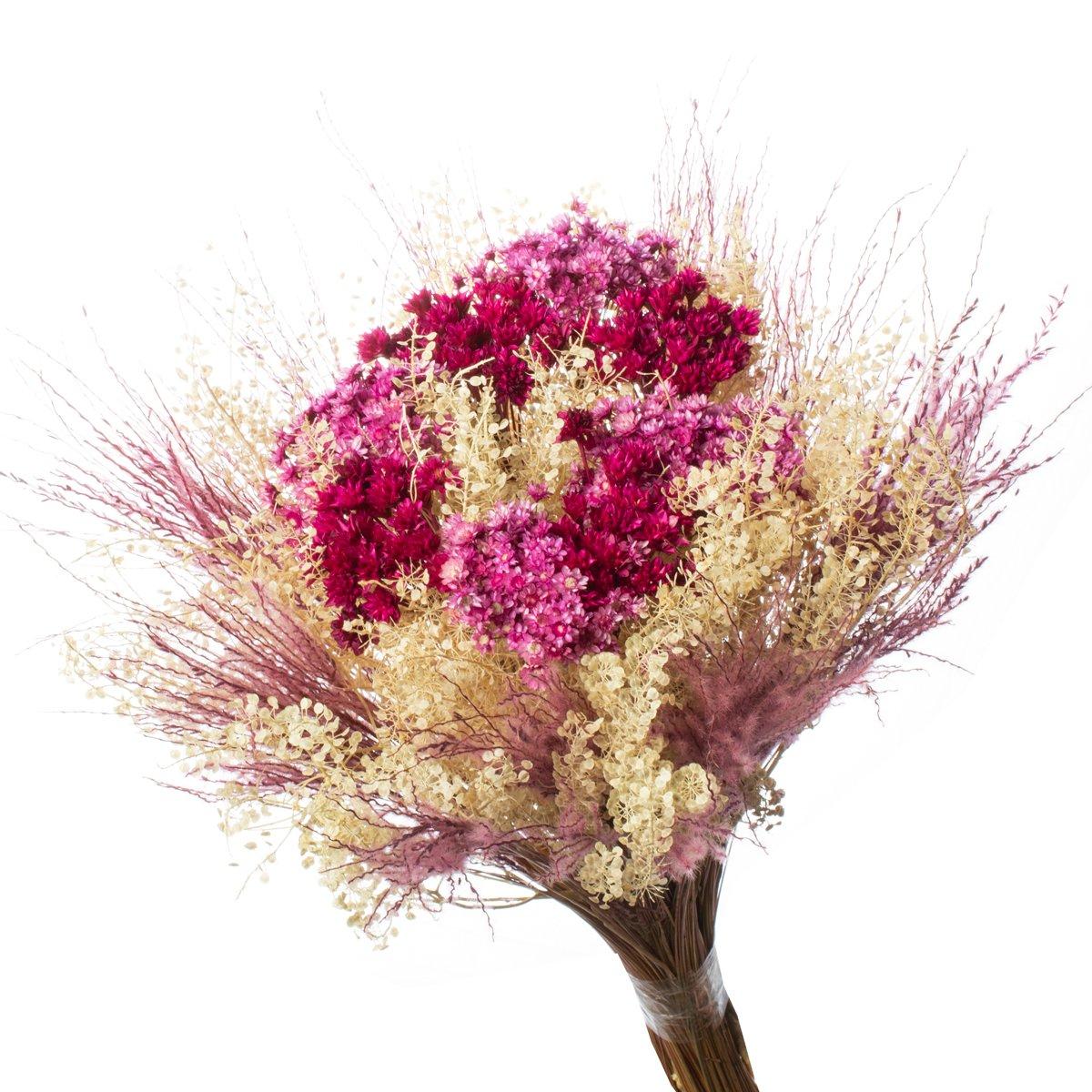 Buque Flor Seca Desidratada sementinha Rosa Presentes Decorar