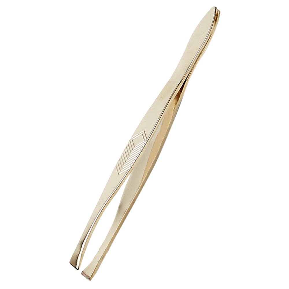 Pinça 90MM Dourada Ponta Chanfrada ref.6117B M. Boni