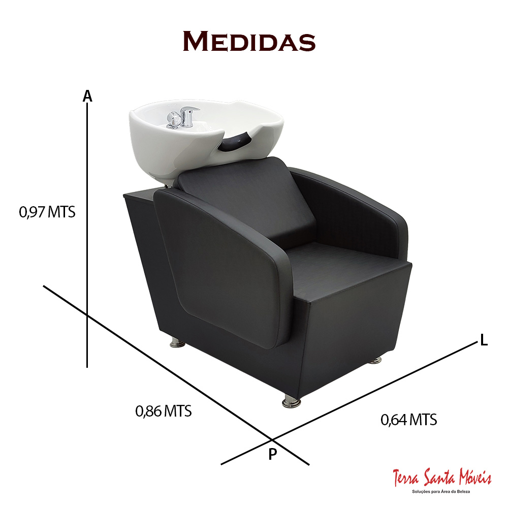 Lavat Atena Cuba Branca Louca Preto Acetinado