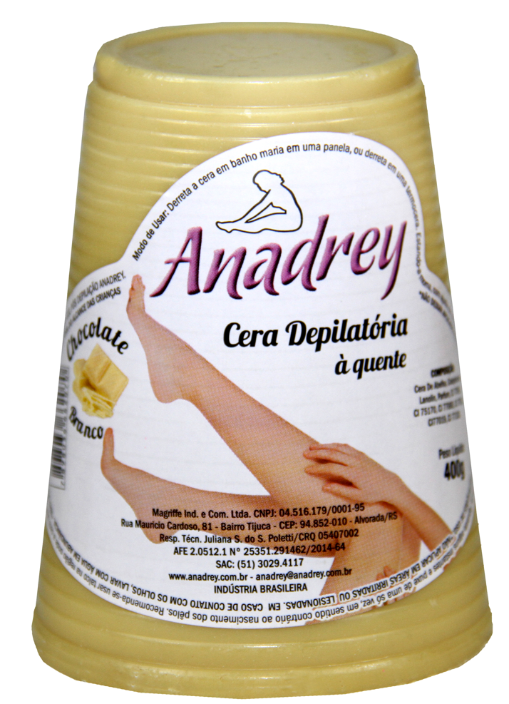 Cera Anadrey Quente 400 g Chocolate Branco