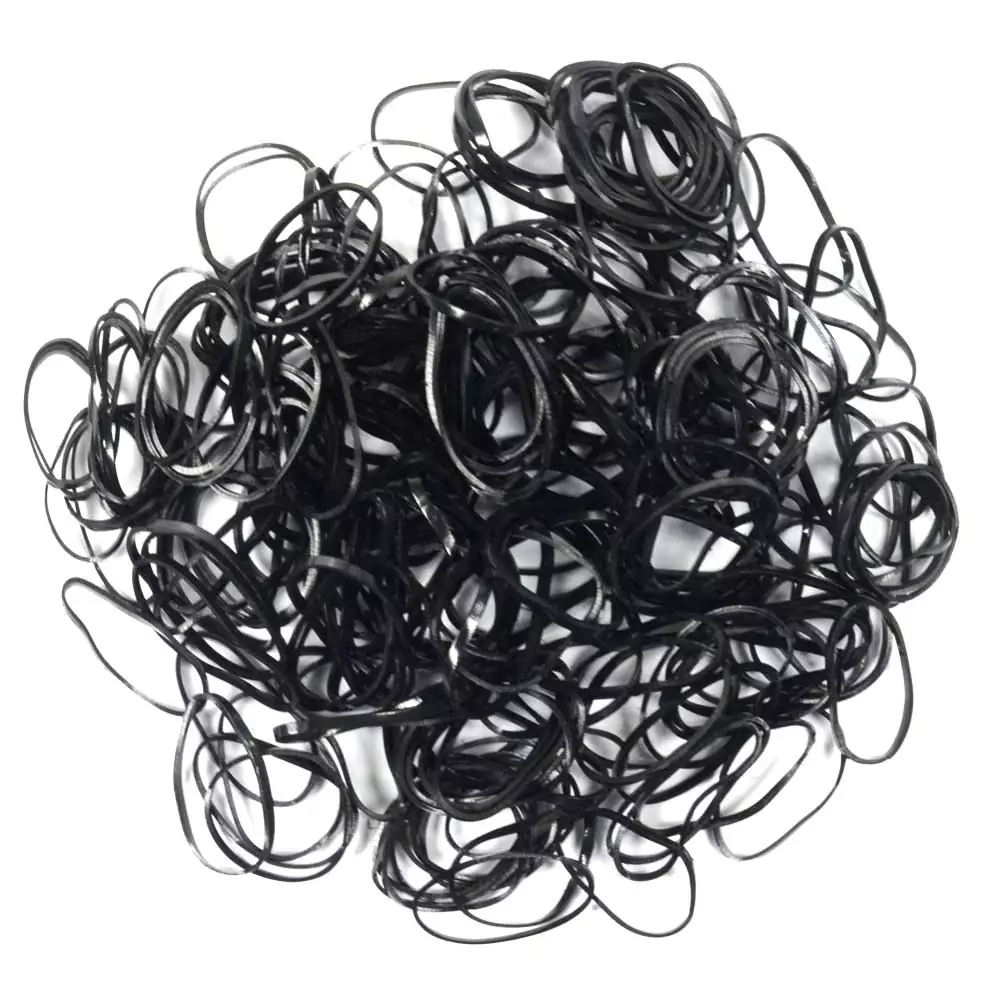 Elastico Pequeno Preto c\ 200 uni. Cód 2167