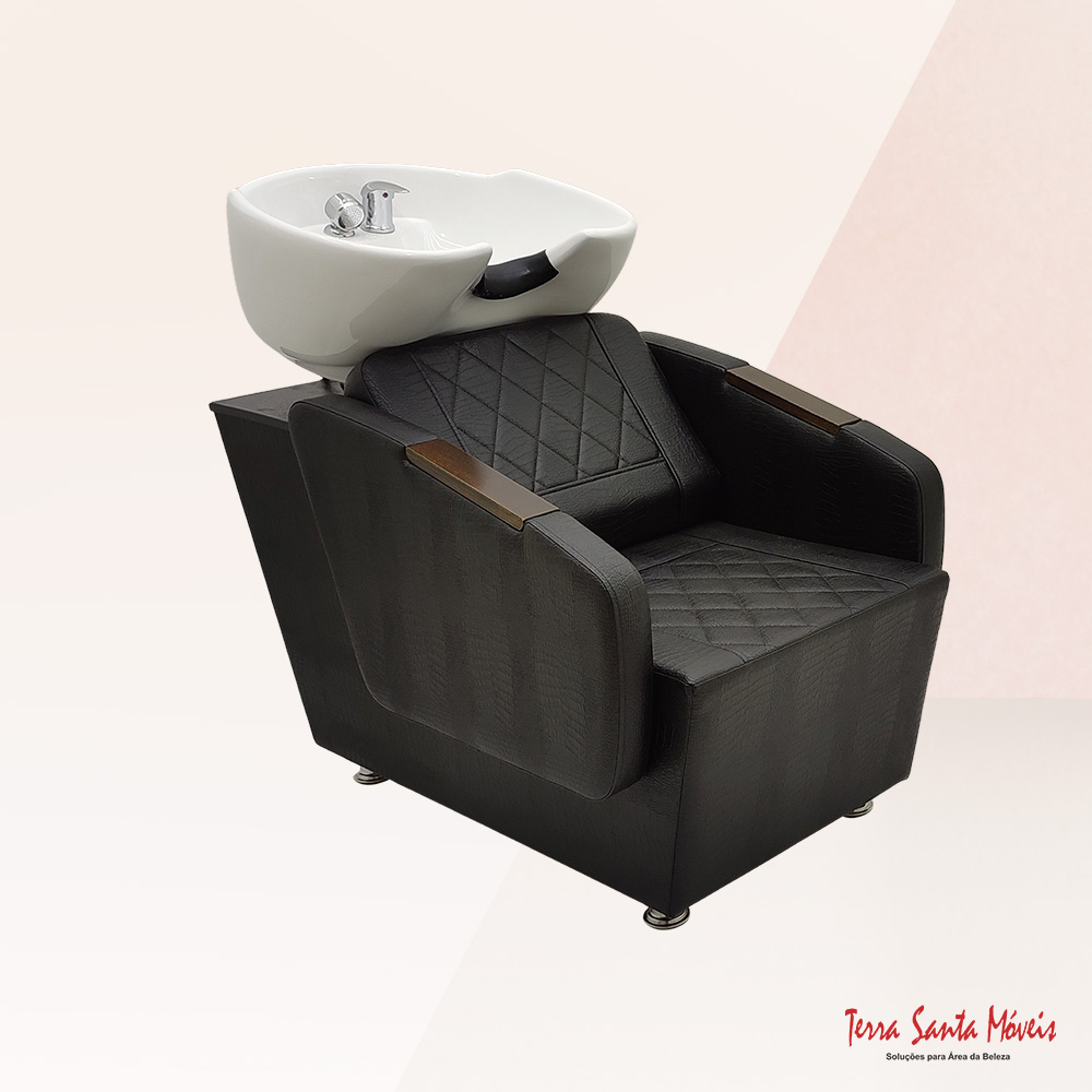 LAVAT CARAVAGGIO SLIM CUBA LOUCA BRANCA PRETO ACETINADO