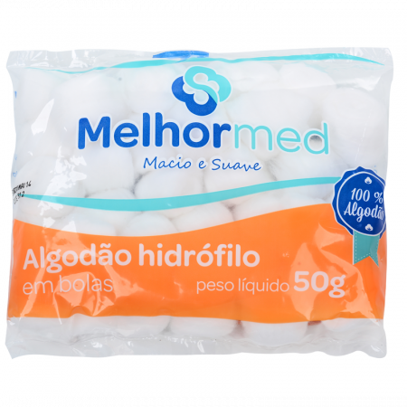 Algodão Bola Dendo 50g Melhormed