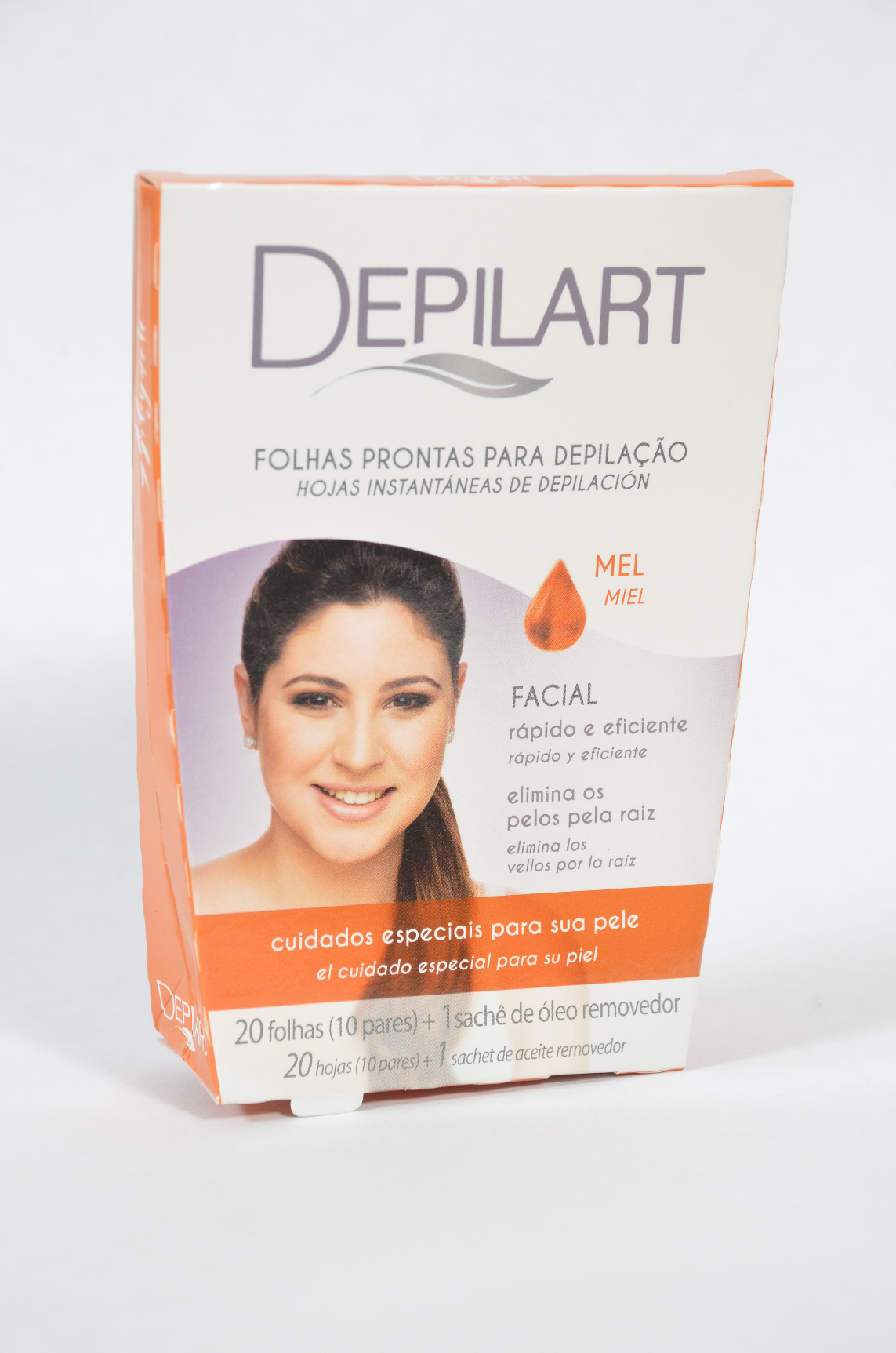 Folhas prontas p/ Rosto - Mel Depilart