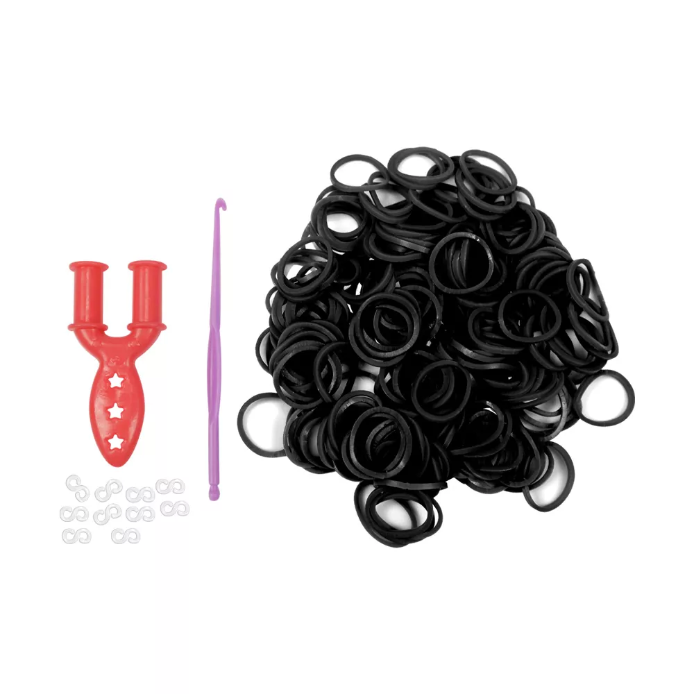 Elastico Cabelo Preto Puls C/200 uni. Ref. 3299 Santa Clara