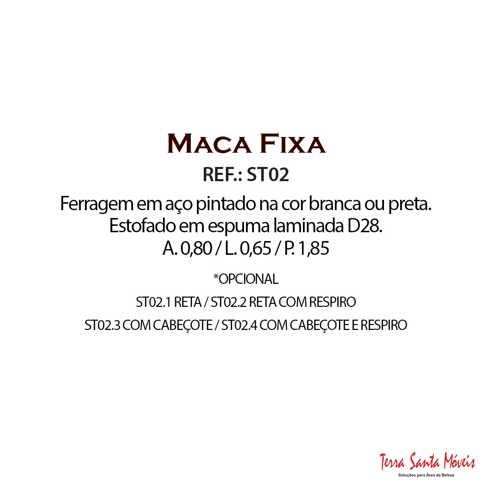 MACA FIXA COM CABECOTE MOVEL E RESPIRO BRANCO VENICEL