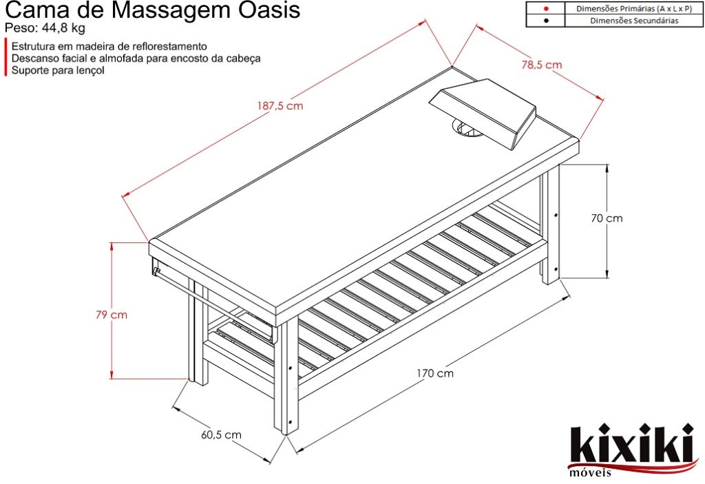 CAMA MASSAGEM OASIS FIXA EST.MAD 2160