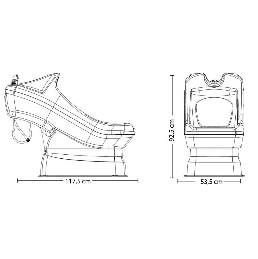 LAV VERON 1110-AP PRETO/ PRETA ALMOFADA PRETA