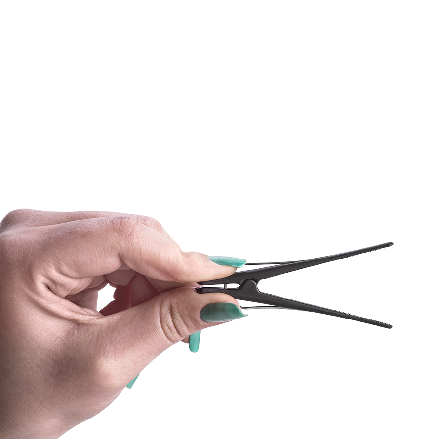 CLIPS P/ CABELO 4535 C/ 12 UN PRETOS