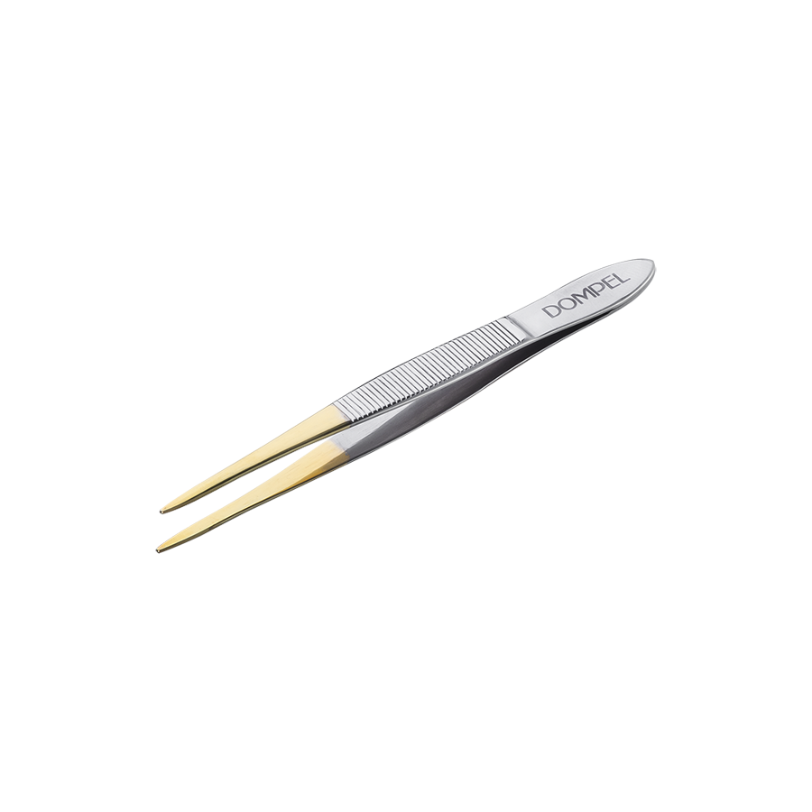 Pinca Ponta Dourada Fina 10cm 4250 Dompel