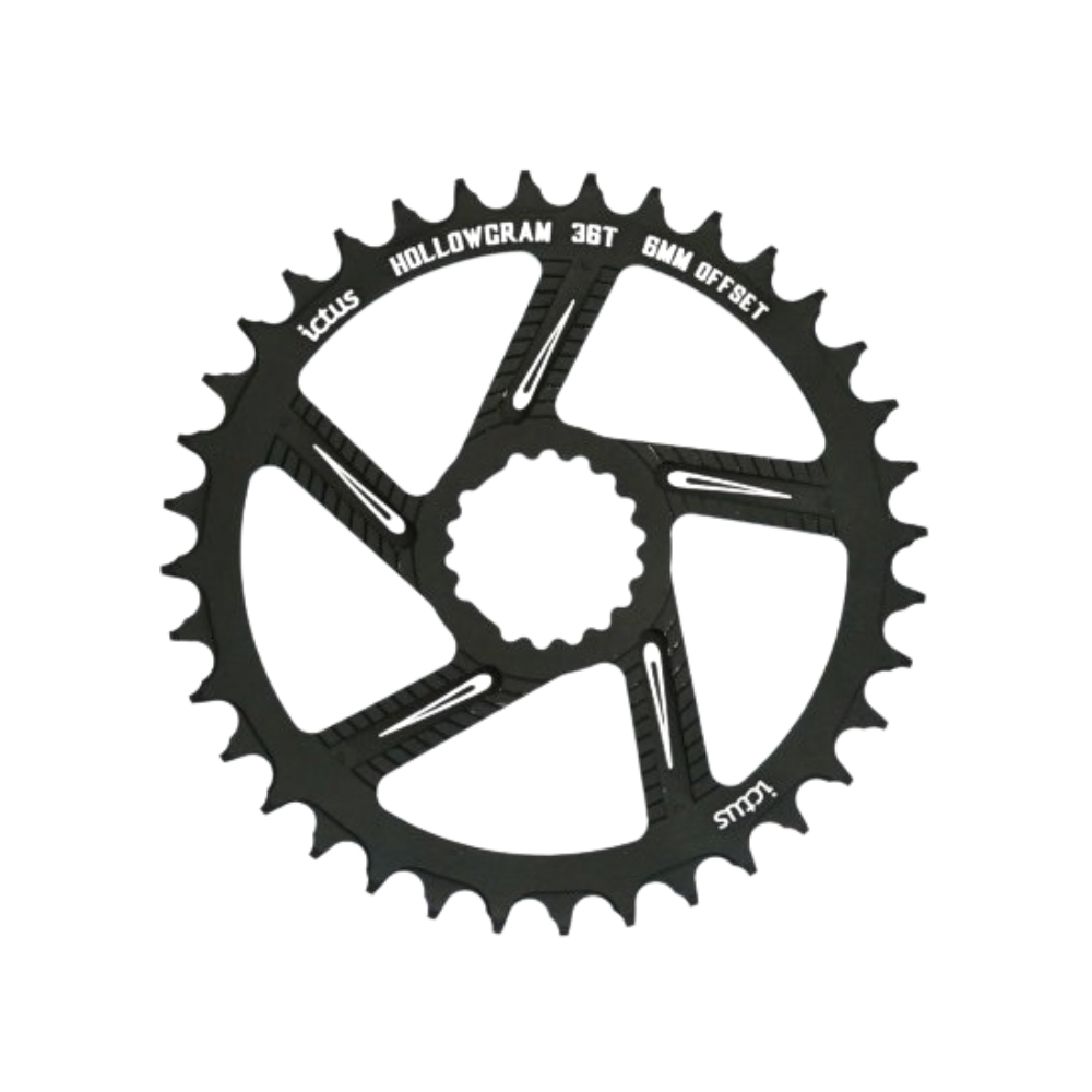 Coroa Ictus  Holowgram Offset 6mm 36 T Preta