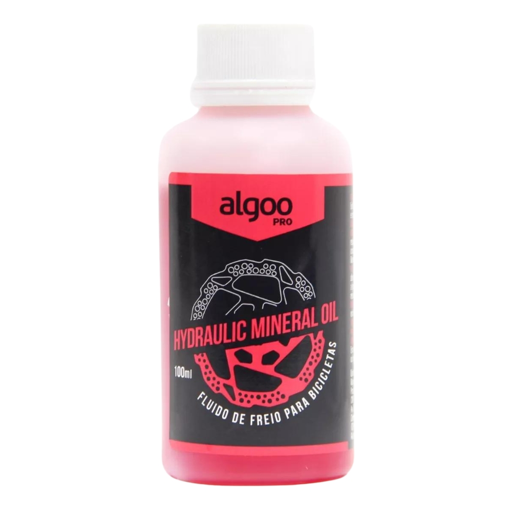 Fluido Freio Hidraulico Bike Algoo Oleo Mineral Red 100ml