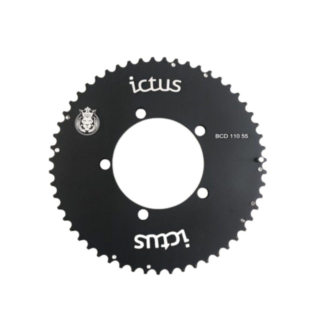 Coroa Ictus Speed Indexada Aero Bcd 110 55T Preta