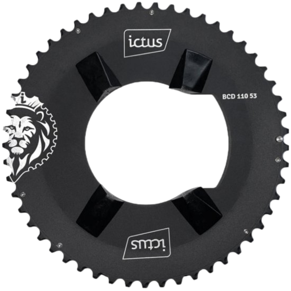 Coroa Ictus Indexada Bcd 110 Assimétrica 53 Ultegra R8000