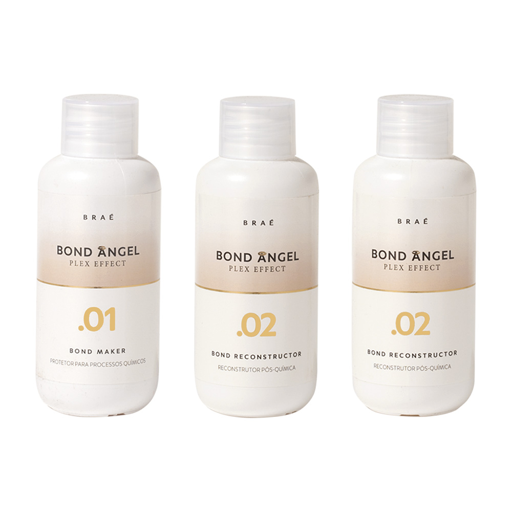 BRAÉ BOND ANGEL PROTETOR/RECONSTRUTOR PÓS QUIMICO-KIT 2 PASSOS 100ml