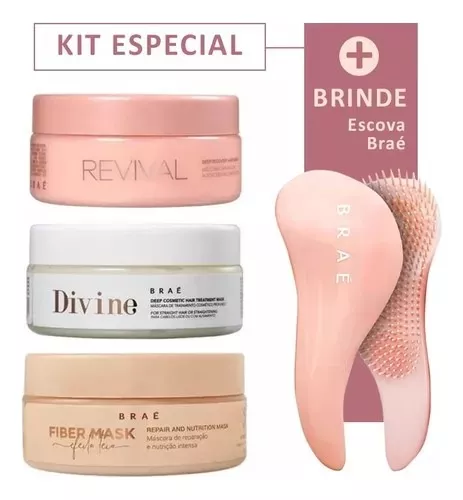 BRAE MÁSCARAS KIT - HIDRATAÇÃO + NUTRIÇÃO + RECOSNTRUÇÃO