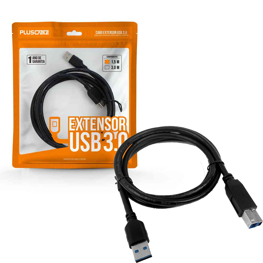 Cabo USB 3.0 PlusCable Embalagem